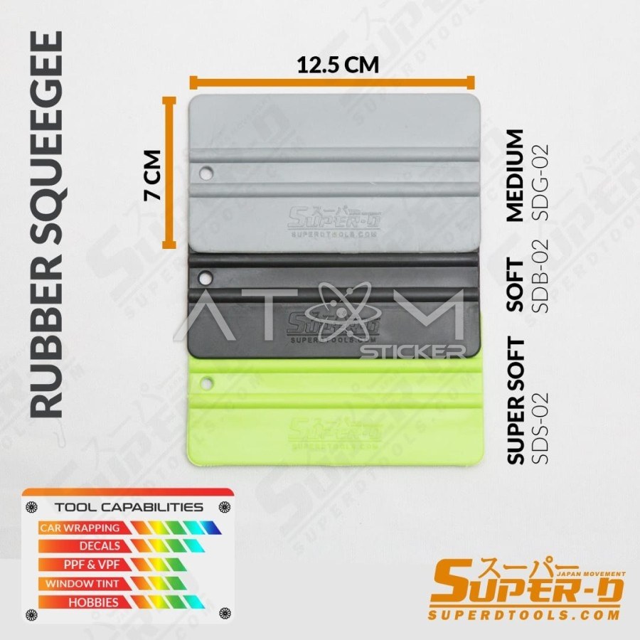 Super D Rakel + 2 felt